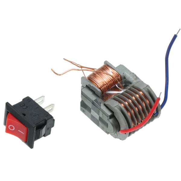 Asupermall - 15KV High Frequency High Voltage Transformer dc Arc Ignition Generator Inverter 3.7V diy Kit