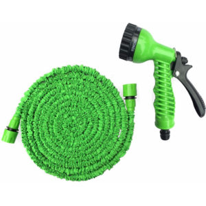 Asupermall - 3 times high pressure telescopic water pipe, car wash high pressure water gun set, lawn garden water pipe, green, 75 feet - Green, 75FT