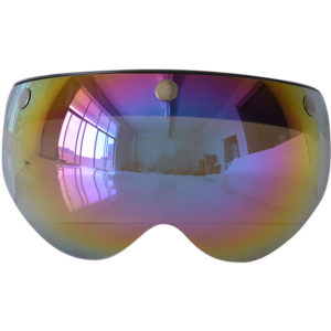 Asupermall - Motorcycle Anti-UV Anti-Scratch Helmets Lens Retro Fashion Visor Wind Shield Lens Universal for Standard 3-Snap Open Face