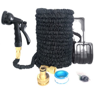 Asupermall - Multi function garden car washing hose and water pipe set generation 1 telescopic water pipe black set 50ft, 50FT - 50FT