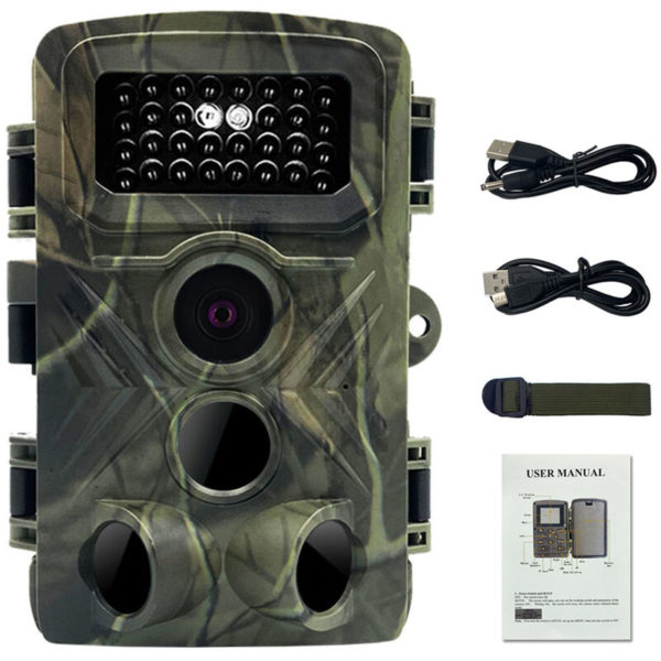 Asupermall - PR3000 36MP 1080P Night Photo Video Taking Trail Camera Multi-function Outdoor Huntings Animal Observation House Monitoring Camera IP66