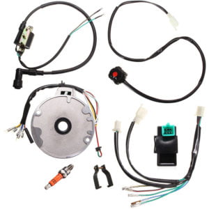 Augienb - Universal 50 70 90 110 125CC Dirt Pit Bike cdi Spark Plug Switch Magneto Wire Harness Kit