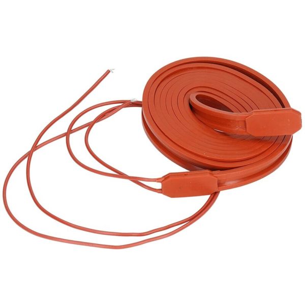 Auto Electric Heater Kit, 220V ac 150W Flexible Waterproof Silicone Heater Strip for Air Compressor Pipe Freeze Protection