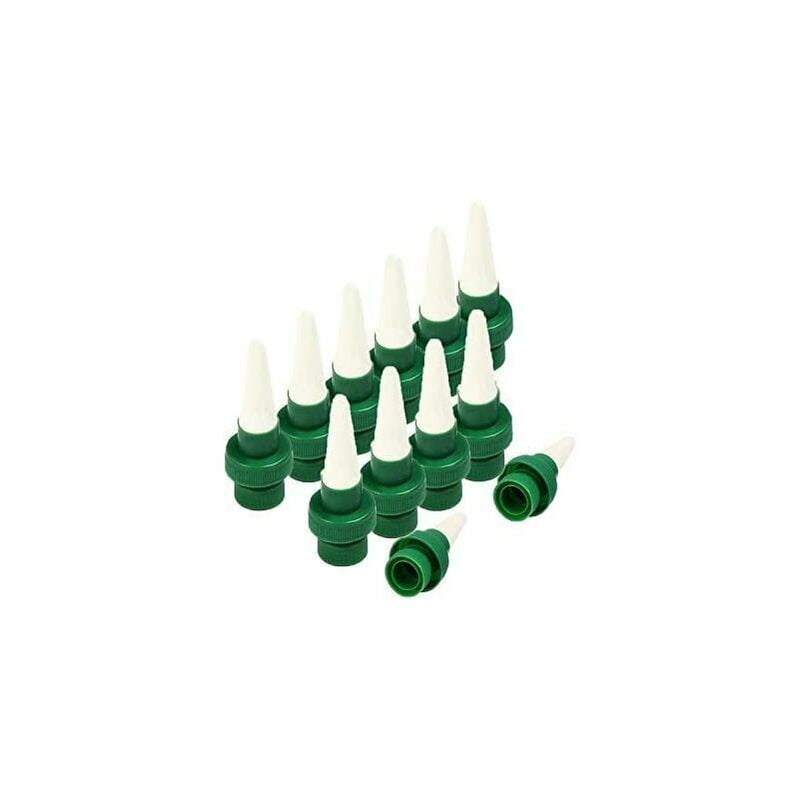 Automatic Ceramic Plant Waterer with Self-Watering Spikes for Flowers and Drip, Indoor Outdoor Watering System 12 Pack