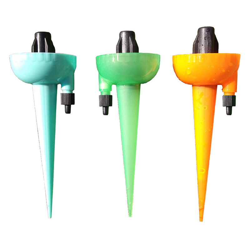 Automatic Watering Spike Device, 3 Piece Plant Automatic Irrigation Watering Drip Irrigation System with Slow Release Control Valve Switch for Home