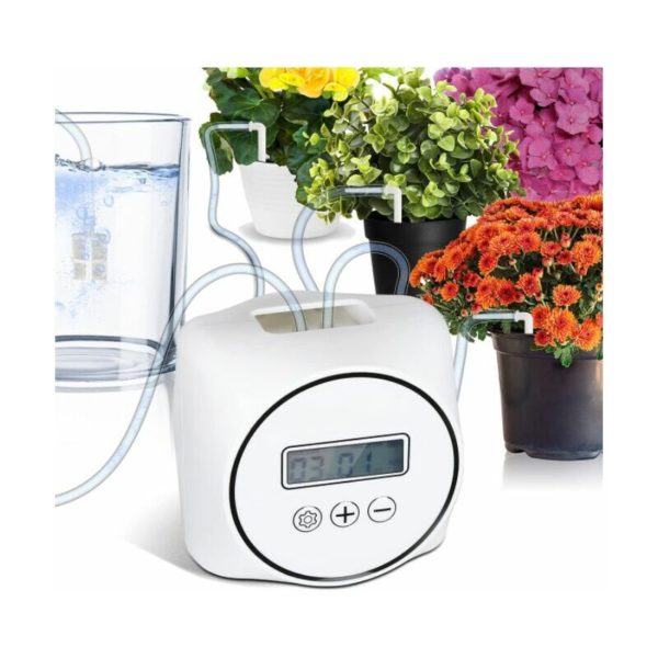 Automatic Watering System for Potted Plants, Programmable Indoor Automatic Plant Waterer with LCD Display, Plant Watering Device for Indoor Plant,