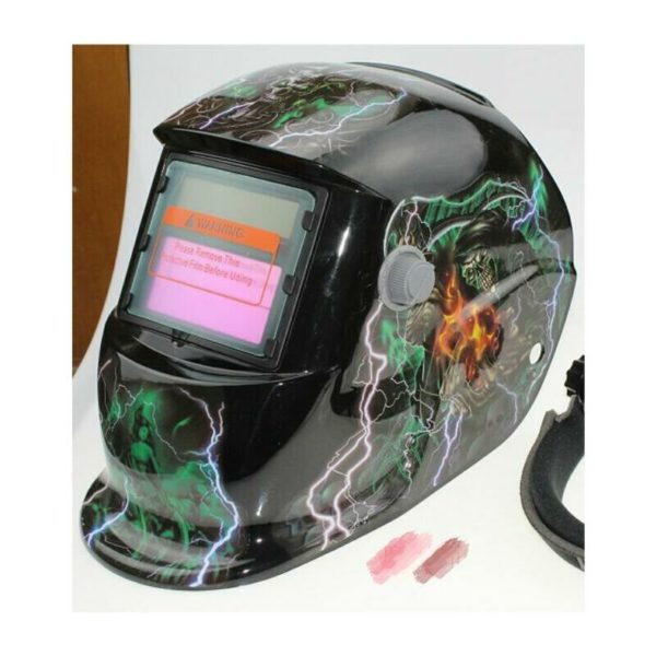Automatic Welding Helmet - Welding Mask with 2 Lenses and 2 DIN9-13 Adjustable Shade Filter Sensors for MIG TIG MAG Arc Welding [Energy Class A+++]