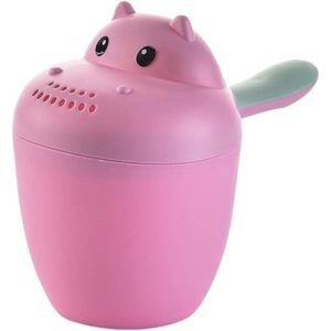 Baby Bath Watering Can Hippopotamus Water Shovel Bath Head Watering Can Baby Bath Cute Cup Child Bathtub Baby Bath Tub Pink