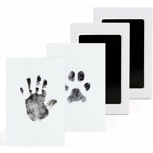 Baby Footprint, Baby Foot and Handprint Kit, Baby Footprint Kit, Dog Footprint Kit, for Family Keepsake Baby Baptism Gift and Registry