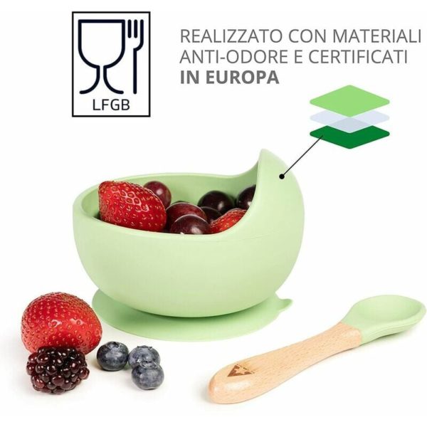 Baby Suction Cup Plate For Weaning Food Novelty For Early Childhood Baby Placemat Non-Slip Drinks Second Generation Silicone Microwave Baby Covered
