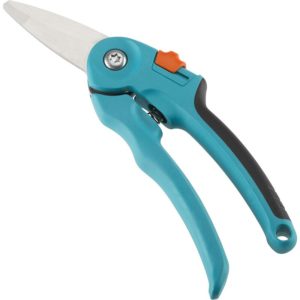 Balcony Shears for Urban Gardening: Plant Shears with Stainless Steel Blades, One-Handed Safety Lock, 2-Level Handle (8707-20)