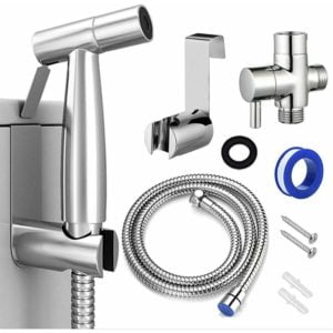 Bathroom Shower with Hose, Stainless Steel, Easy Installation, High Water Pressure
