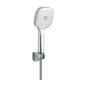 Bathroom hand shower set, one-button descaler, including water hose and base