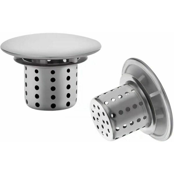 Bathtub Strainer Shower Filter Hair Catcher 2 Pieces Stainless Steel Hair Catcher Bathtub Strainer