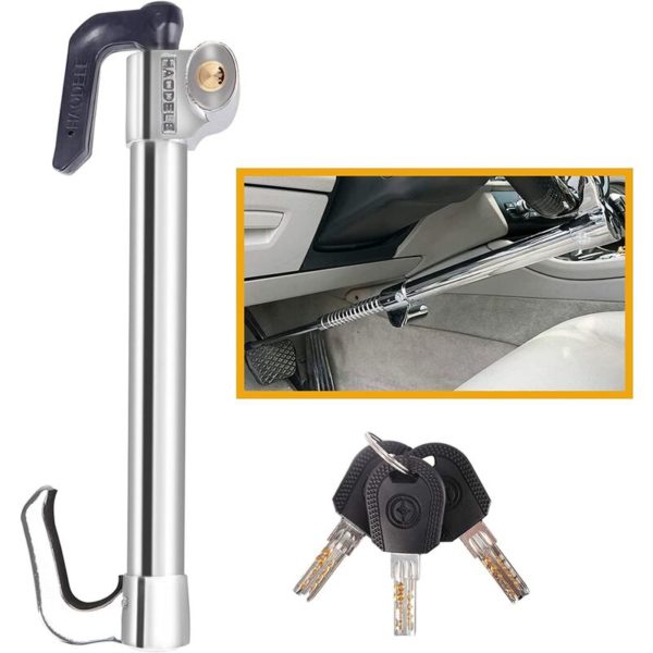 Benobby Kids - Car Anti-Theft, Car Anti-Theft Rod, Steering Wheel Lock Telescopic Steering Wheel Clutch