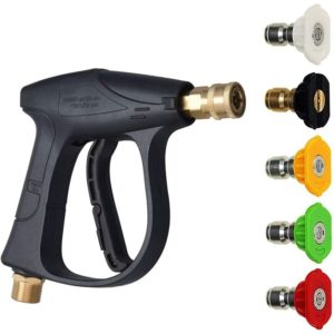Benobby Kids - Car Wash Water Gun Pressure Washer Gun 3000 psi Max with Quick Connect Nozzles M22 Hose Kit for Pressure Washers