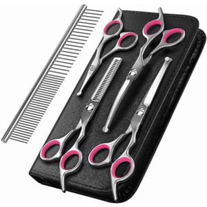 Benobby Kids - Dog Grooming Scissors Kit Professional Safety Thinning Shears Comb