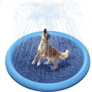 Benobby Kids - Pet spray pad dog sprinkler pad pvc outdoor water toy lawn game pad spray pool-150cm round edge non-slip thickening