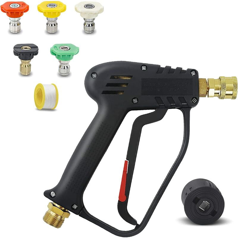 Benobby Kids – Pressure Washer Gun with Connector, Quick Connector, Car Wash Gun Panel for Car Washer Cleaning Tool