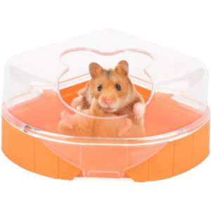 Benobby Kids - Single Port Triangle Hamster Toilet Mini Hamsters Bath Small Animal Toilet with Shovel
