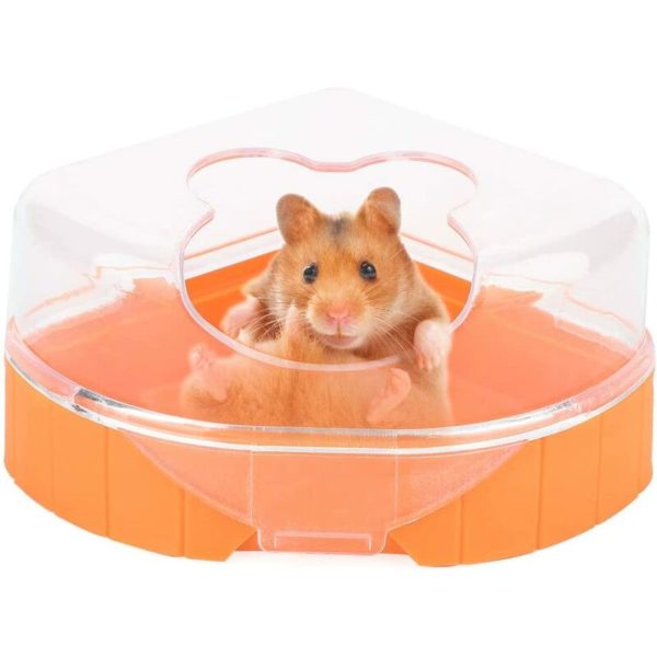 Benobby Kids - Single Port Triangle Hamster Toilet Mini Hamsters Bath Small Animal Toilet with Shovel