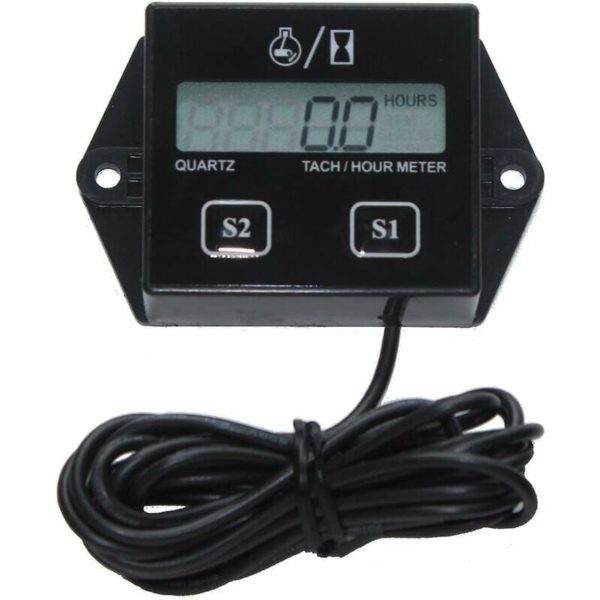 Better Motorcycle Tachometer Digital Tachometer Inductive Hour Meter for Small 2-Stroke & 4-Stroke Engines Replaceable Battery Waterproof Tac