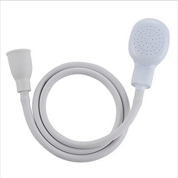 Betterlife Pet Shower Head with Rubber Hose 1.1M White