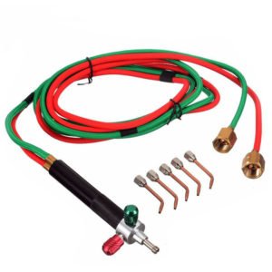 Betterlife Welding Welding Kit,for Repair Making with 5 Torch Tips Mini Oxygen Gas Torch Welding Tools with Manual(1 set)