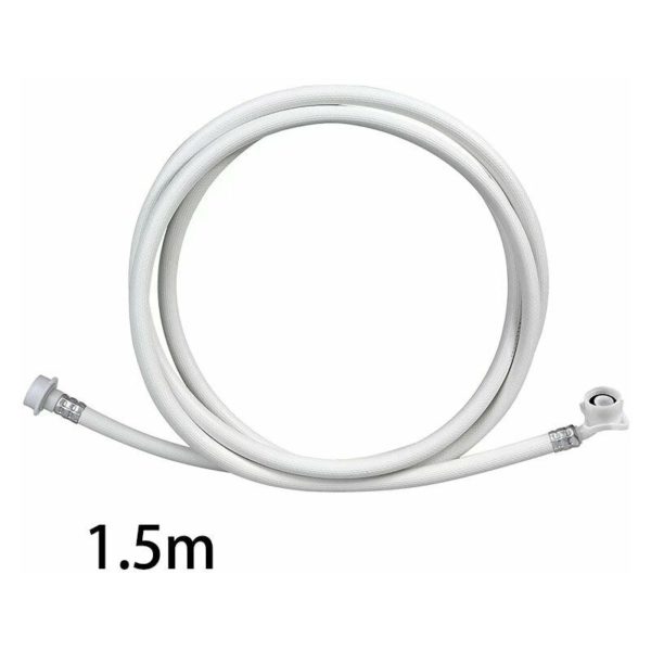 Betterlifegb - Automatic Washing Machine Water Income Hose pvc Hardwood Fittings High Pressure 1.5 Meter Laundry Pipe