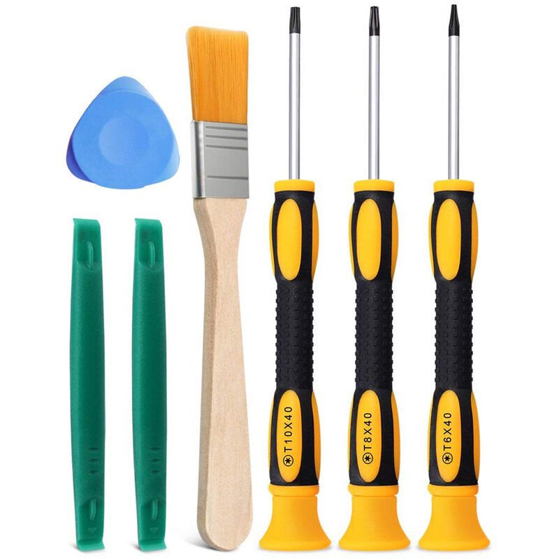 Betterlifegb - Betterlife 7 Pieces Game Controller Repair Tool Kit, T6 T8 T10 Screwdriver Set Compatible with Xbox 360 / One/Series s/x Controller