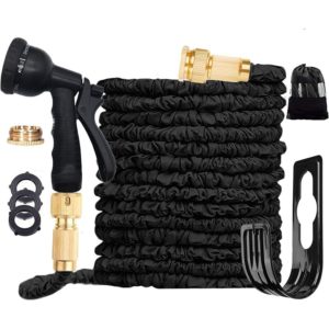 Betterlifegb - Expandable garden hose up to 5 meters before extension, 15 meters after extension with spray gun 8 functions, expandable magic pipe,