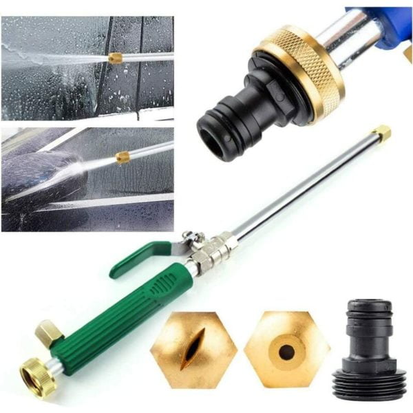 Betterlifegb - High Pressure Water Lance Water Lancer with 2 Cleaning Nozzles Spray Nozzles Watering Hose Fitting 46 Cm Garden Shower Hydro Jet Power