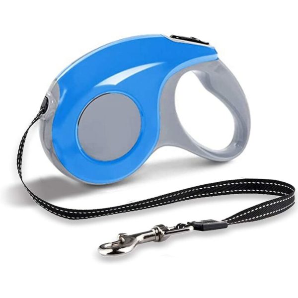 Betterlifegb - Leads retractable for dogs, telescopic traction rope, suitable for small and medium-sized 3M dogs, maximum 10kg (blue)