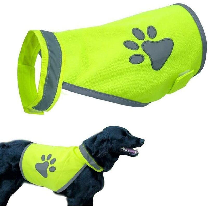 Betterlifegb - Reflective Dog Safety Vest, Betterlife High Visibility Clothing, Safety Harness for Small and Large Dogs, Jacket for Outdoors, Hiking,