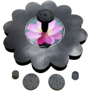 Betterlifegb - Solar Fountain Bath Fountain Solar Pump 1.4 w with 4 nozzles for bird bath, garden, pond, swimming pool, exterior