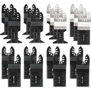 Betterlifegb - bet 20-Pack Professional Wood / Metal Oscillating Saw Blades Universal Quick Release Multi-Tool for Fein Multimaster, Ryobi,