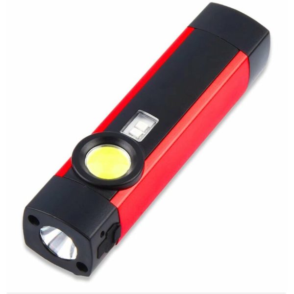 Betterlifegb - led Flashlight Portable Lamp Tool Light Multi-Function Mini Portable Work Lamp Cob Purple Flashlight Integrated Battery Lighting usb