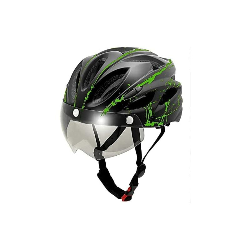 Bicycle Helmet for Adults with Magnetic Goggles Visor Breathable Road Bike Helmet Mountain & Road Bicycle Helmets