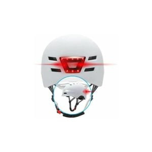 Bicycle helmet, scooter with integrated front and rear lights ME135