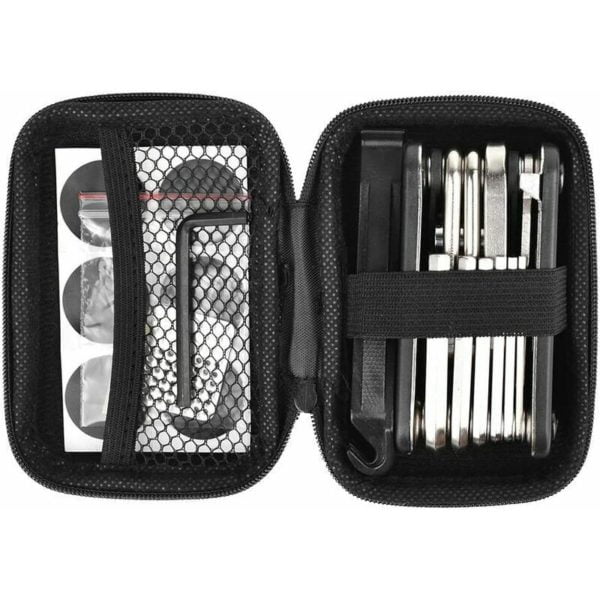 Bike Repair Kit 16-in-1 Multi-Function Bike Bag Tool Kit Hex Wrench Tire Repair Stem Handheld Portable Multi-Function Tool Repair Repair Mini Road