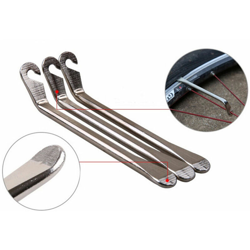 Bike Tire Lever 4PCS Manual Tire Lever, Steel Bike Tire Lever, Tire Remover for Bikes, Tire Lever Shovel, Bicyclist Bike Tool Kit Wheel Repair Levers