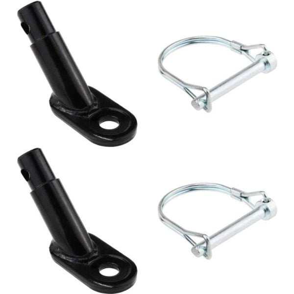 Bike Trailer Hitch, 2 Pieces Bike Trailer Connector, Child Bike Connector for Kids, Pets, Park Bikes, Bike Trailers (Black)