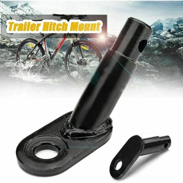 Bike Trailer Hitch Coupler, Angled Bike Attachment for Many Types of Bike Trailers (Trailer Hitch Mount)