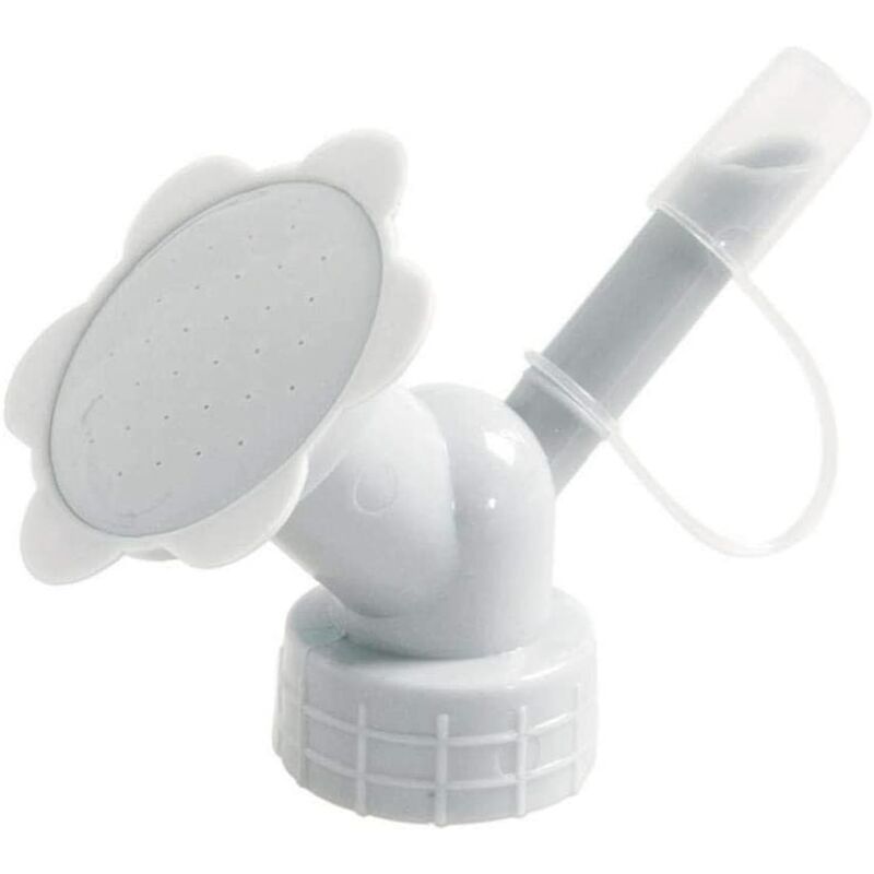 Bottle Cap Sprinkler 2 in 1 Plastic Flower Watering Nozzle Bottle Watering Cans Shower Head Tool (Grey)