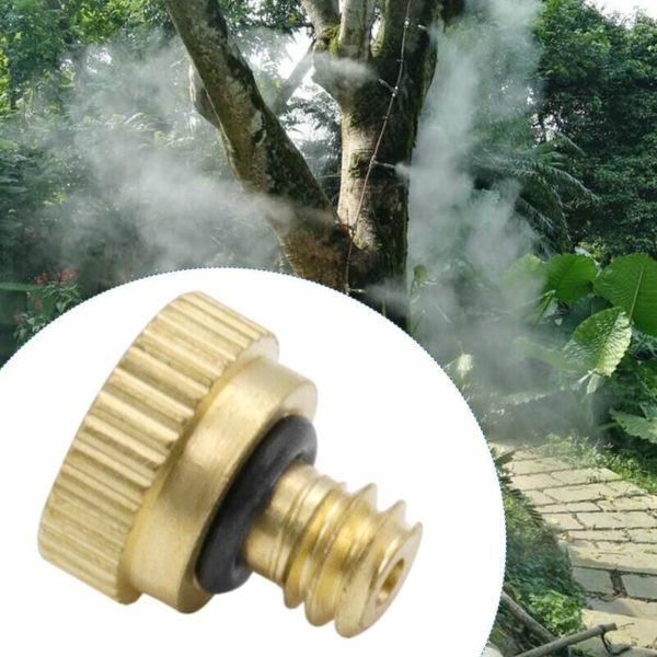 Brass Spray NozzlesOutdoor Low Pressure Water Faucet Sprinkler 10pcs 0.2mm System Spray Nozzles