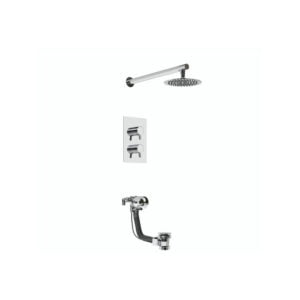 Bristan - Prism Dual Concealed Mixer Shower with Fixed Head and Bath Filler