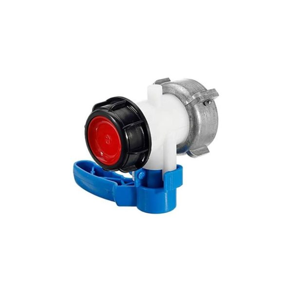 Butterfly Valve, 1000L IBC Tote Tank Butterfly Valve Tap Water Adapter DN50 Hose Pipe Connector Replacement Valve Fitting (75mm,Aluminum)
