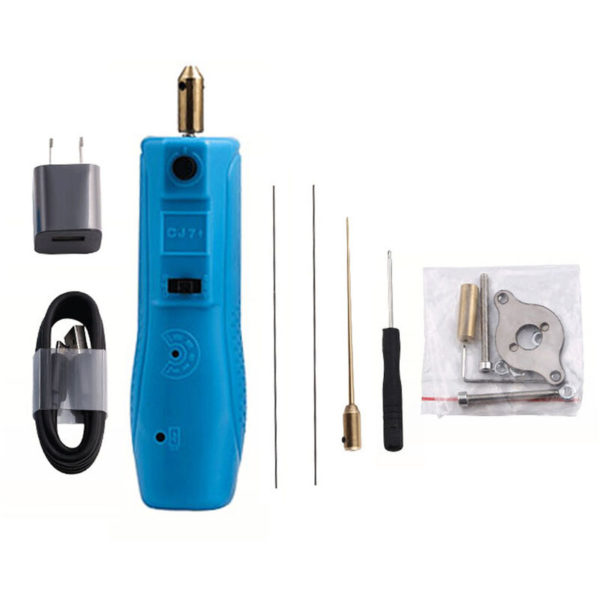 CJ7+ USB Electric Adhesive Removal Rod LCD Screen Shovel Glue Tool Mobile Phone Remove OCA Glue Grinder, Blue