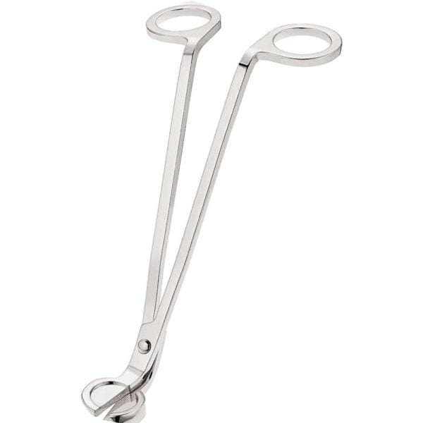 Candle wick cutter, polished stainless steel wick scissors, candle wick cutter, wick shears, penetrates deep into candles to cut off spent wicks,