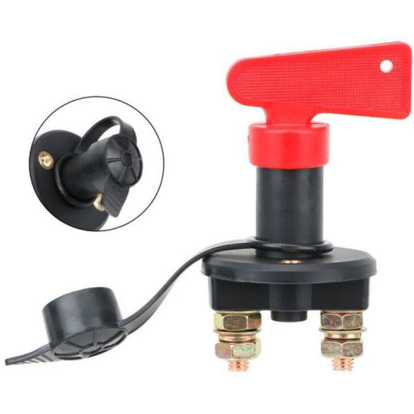 Car Battery Isolator 12v Battery Disconnector Cut Off Power Switch Circuit Breaker for Auto Car Boat Truck Vehicles